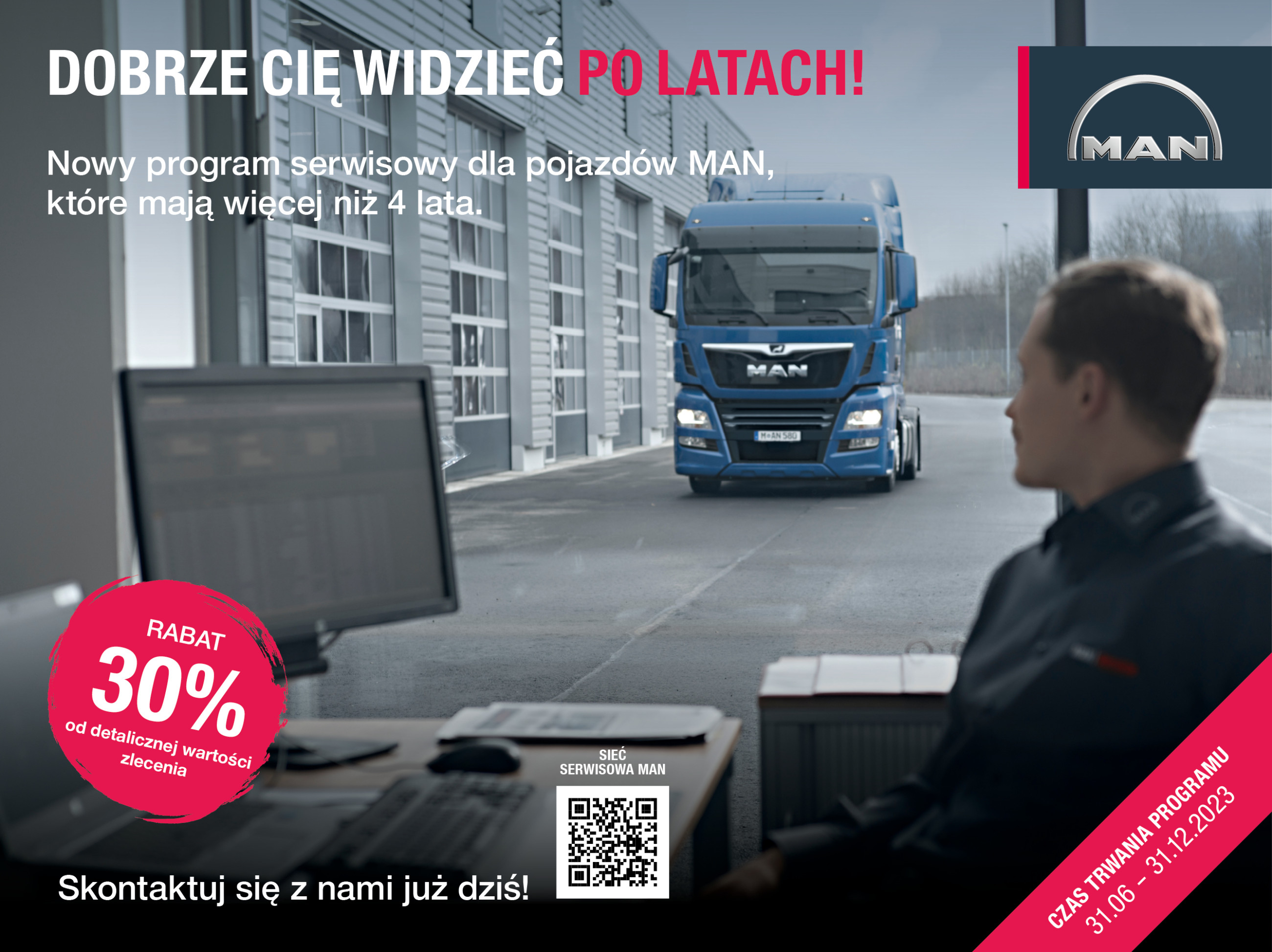 Ciężarowe MAN - Rabat 30% robocizna + oryginalne części MAN